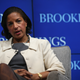 Former White House National Security Adviser Susan Rice speaks at the Brookings Institution February 6, 2015 in Washington, DC.